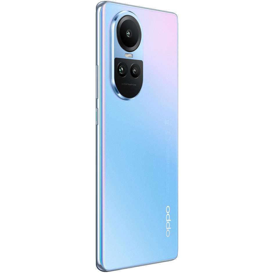 OPPO Reno 10 Smartphone 5G 6.7" RAM 8 GB Memoria 256 GB Colore Ice Blue