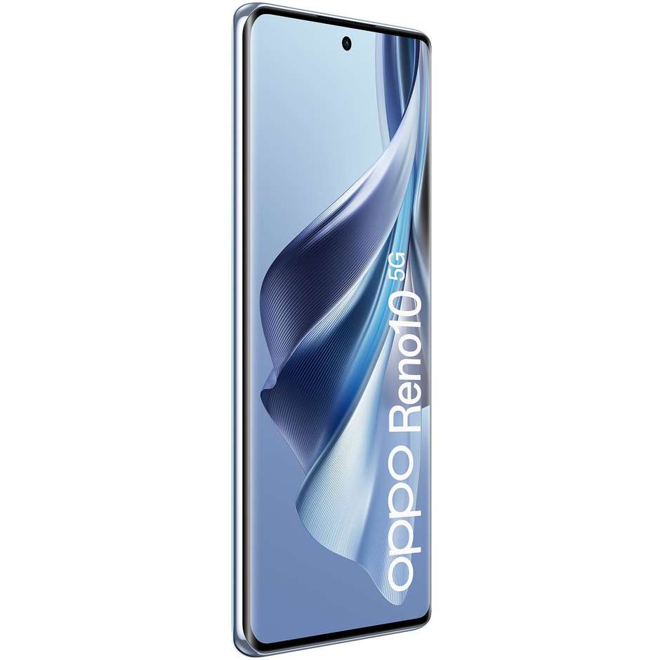 OPPO Reno 10 Smartphone 5G 6.7" RAM 8 GB Memoria 256 GB Colore Ice Blue