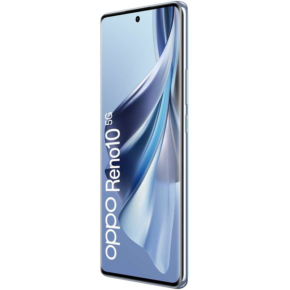 OPPO Reno 10 Smartphone 5G 6.7" RAM 8 GB Memoria 256 GB Colore Ice Blue