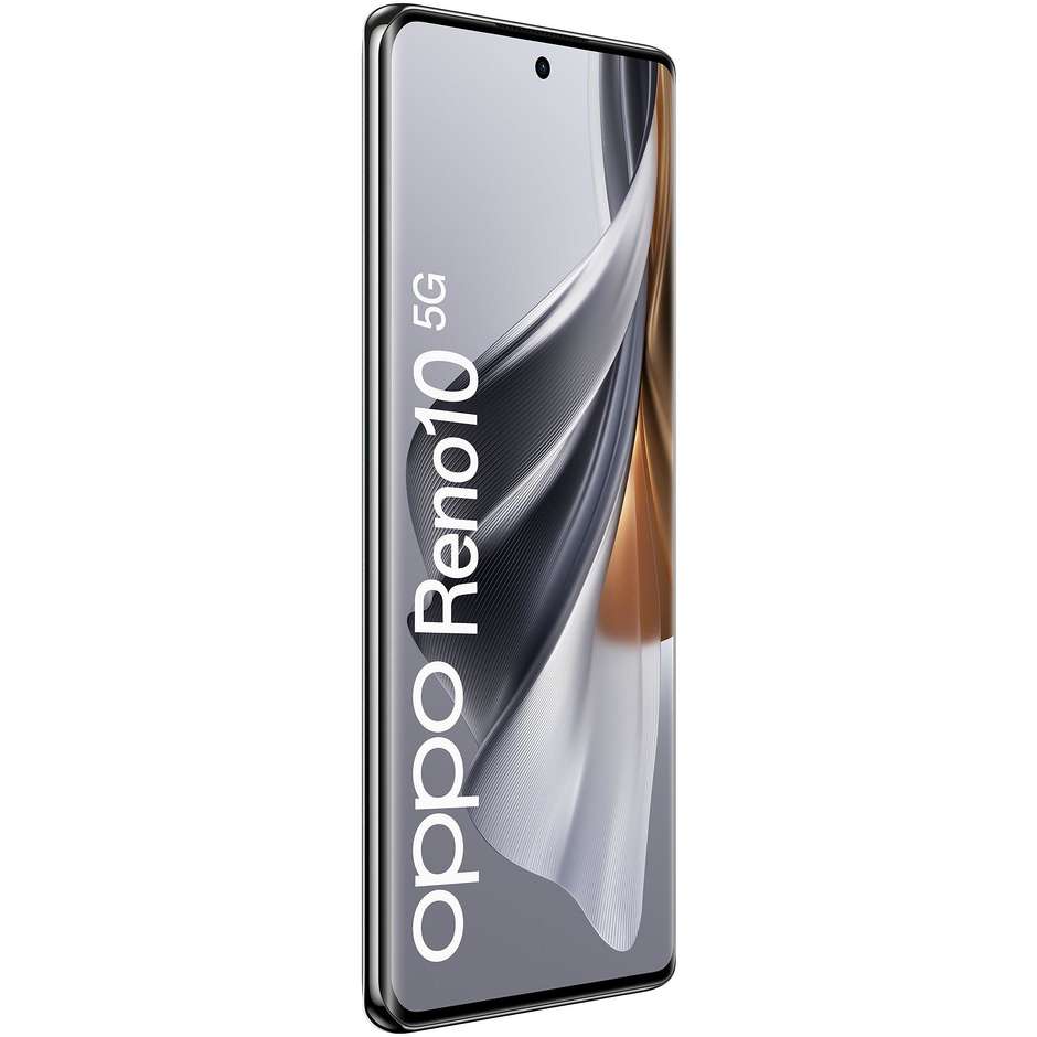 OPPO Reno 10 Smartphone 5G 6.7" RAM 8GB Memoria 256GB Colore Silvery Grey