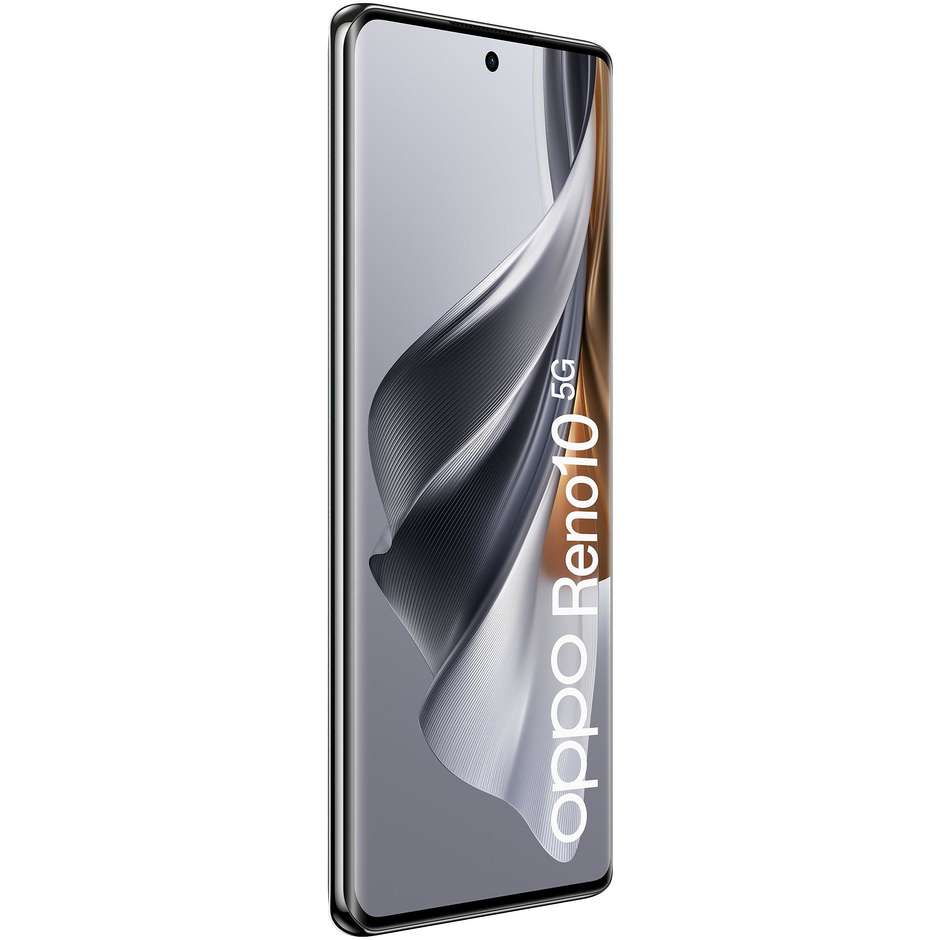 OPPO Reno 10 Smartphone 5G 6.7" RAM 8GB Memoria 256GB Colore Silvery Grey