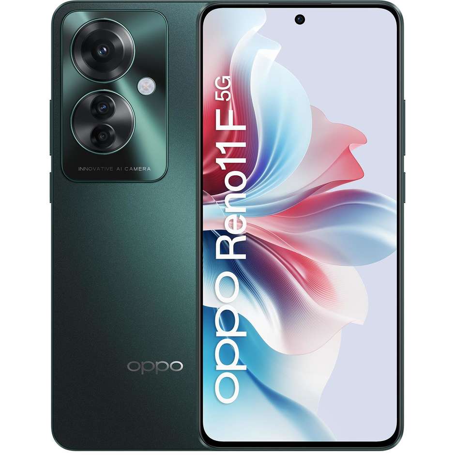 Oppo Reno 11 F Smartphone 5G  6,7" Ram 8 Gb Memoria 256 Gb Android colore verde