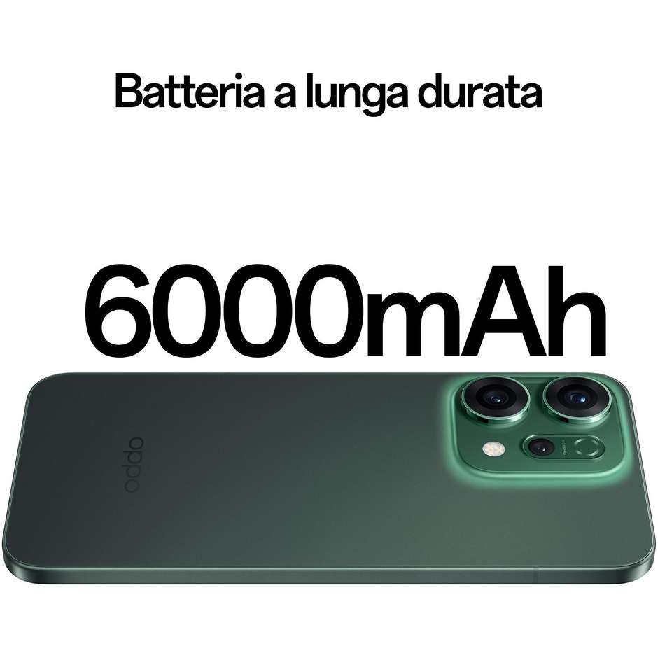 OPPO Reno 14 Smartphone 5G 16,7 cm (6.59") AMOLED 120Hz 12 GB 512 GB Tripla Fotocamera 50 MP AI 5000 mAh Verde