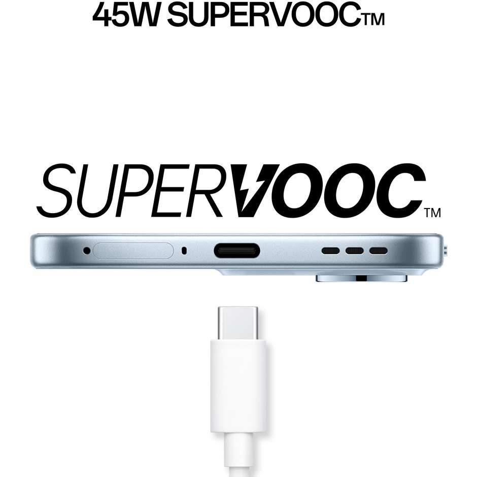 OPPO Reno14 FS Smartphone 5G 6.57" Ram 12 GB Memoria 512 GB Colore Blu