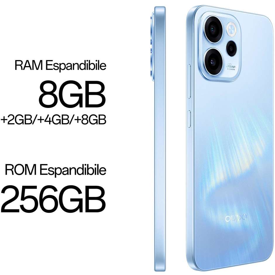 OPPO Reno15 F 5G 256GB Display AMOLED 6,57" 50MP Aurora Blue