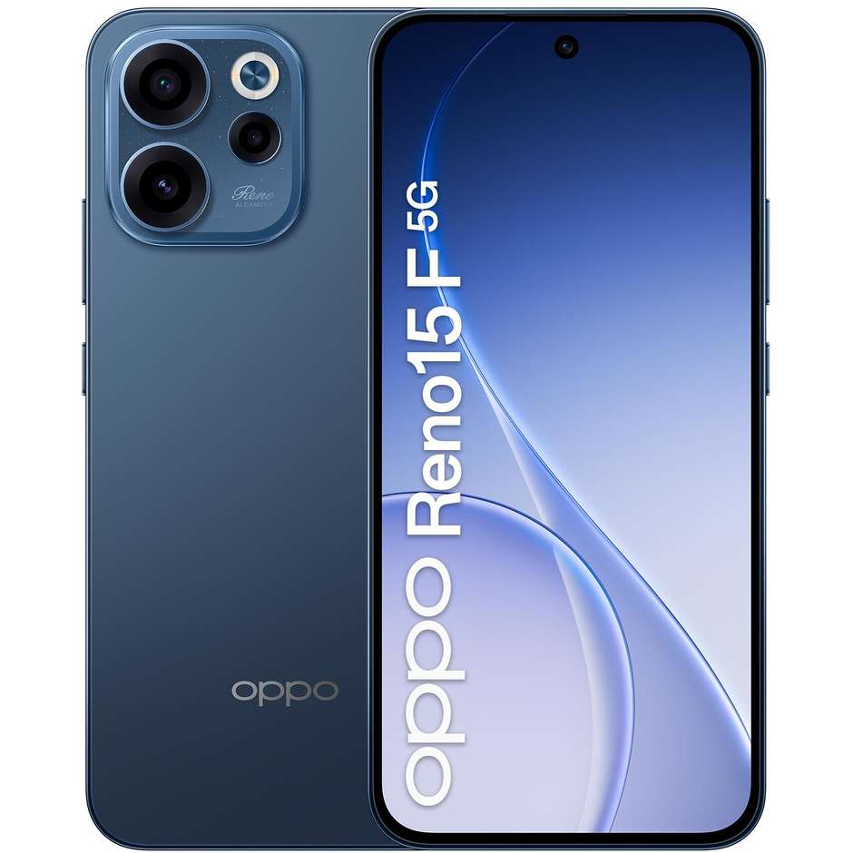 OPPO Reno15 F Twilight Black Box Smartphone 5G 6,57" Ram 8 GB Memoria 256 GB Colore Nero