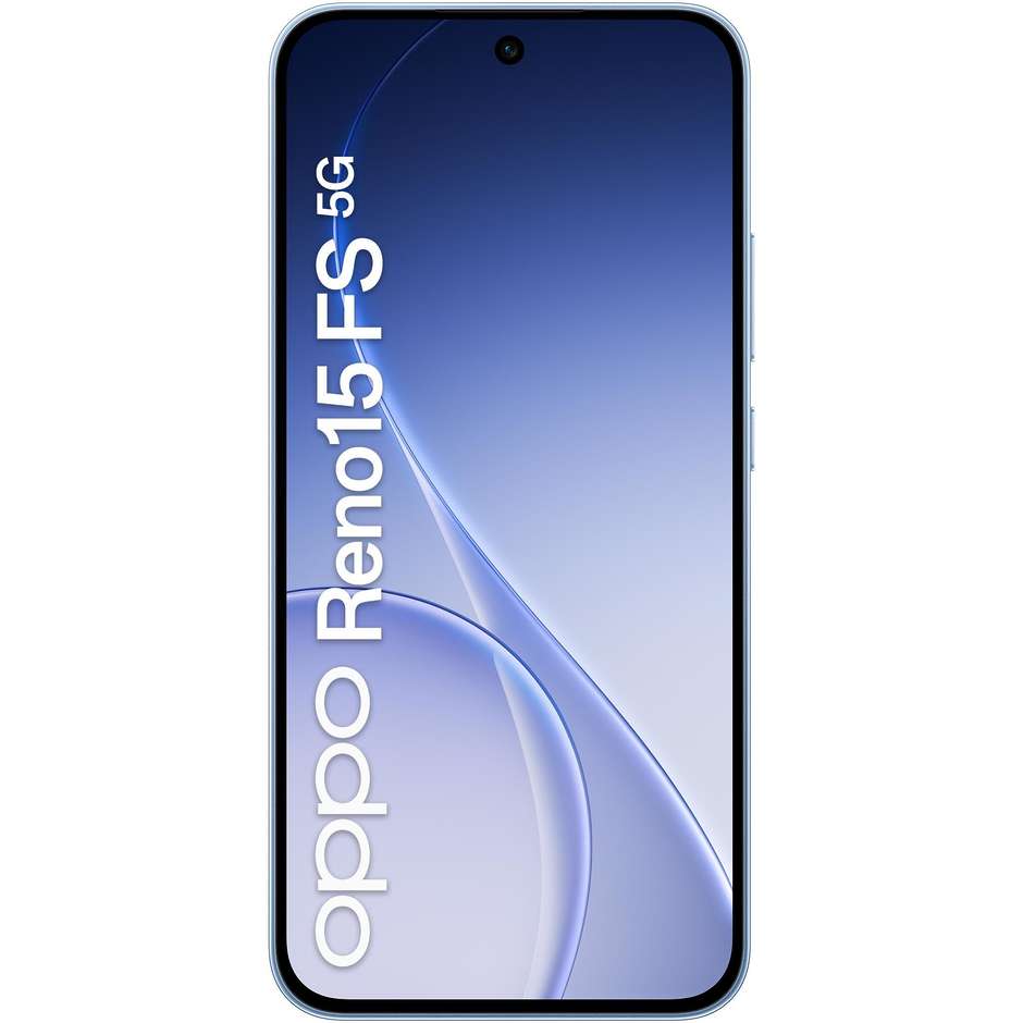 OPPO Reno15 FS Smartphone 5G 16,7 cm (6.57") AMOLED 120Hz 8 GB 512 GB 50 MP 5000 mAh Blu (Aurora Blue)
