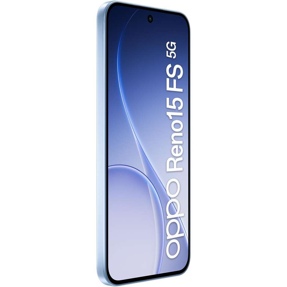 OPPO Reno15 FS Smartphone 5G 16,7 cm (6.57") AMOLED 120Hz 8 GB 512 GB 50 MP 5000 mAh Blu (Aurora Blue)