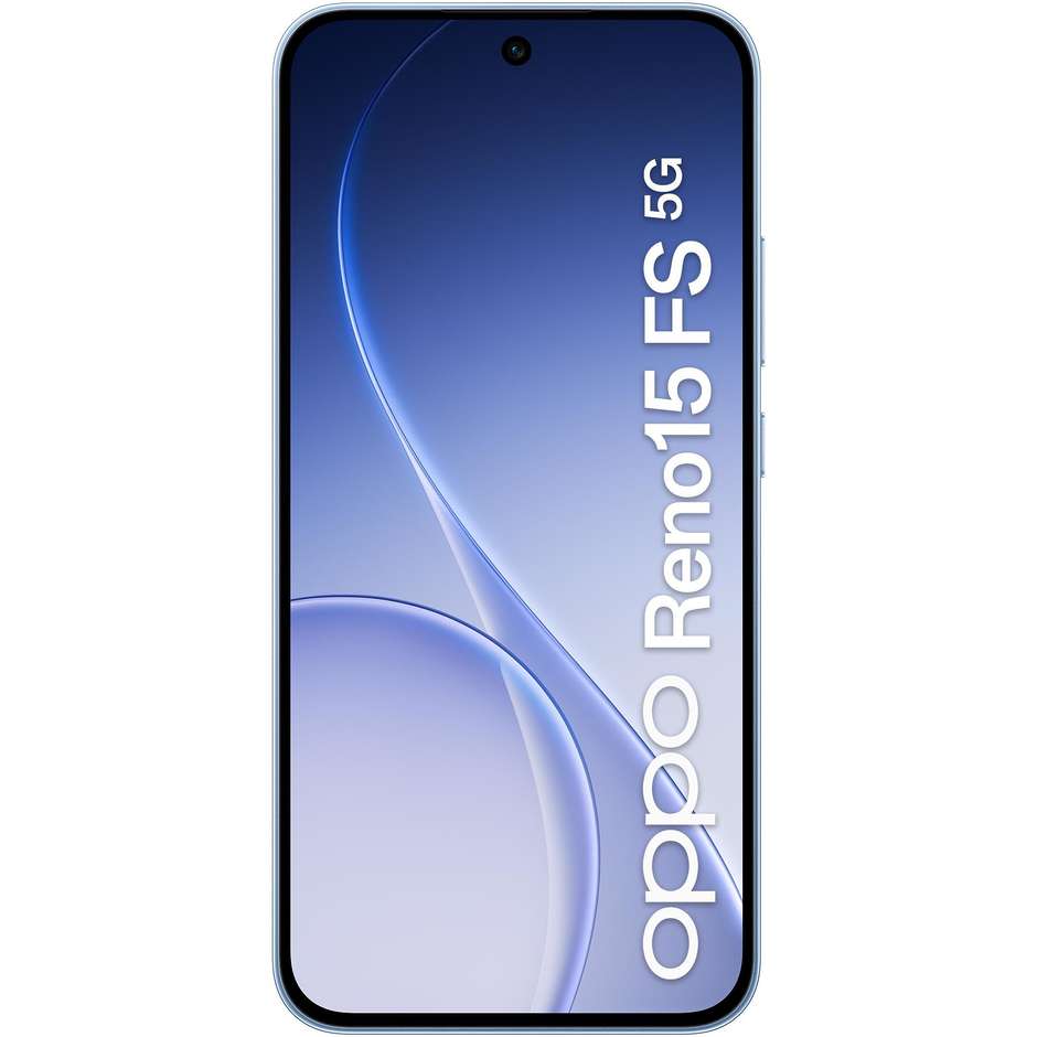 OPPO Reno15 FS Smartphone 5G 16,7 cm (6.57") AMOLED 120Hz 8 GB 512 GB 50 MP 5000 mAh Blu (Aurora Blue)