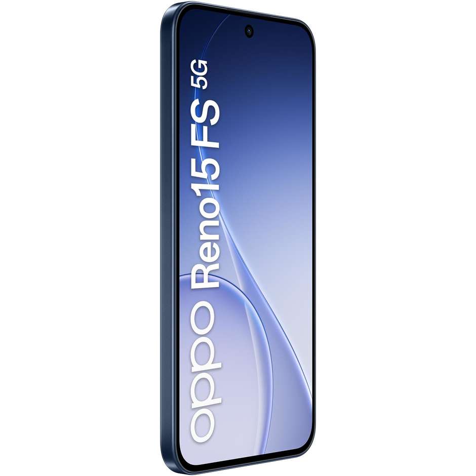 OPPO Reno15 FS Smartphone 5G 16,7 cm (6.57") AMOLED 120Hz 8 GB 512 GB 50 MP 5000 mAh Nero (Twilight Black)
