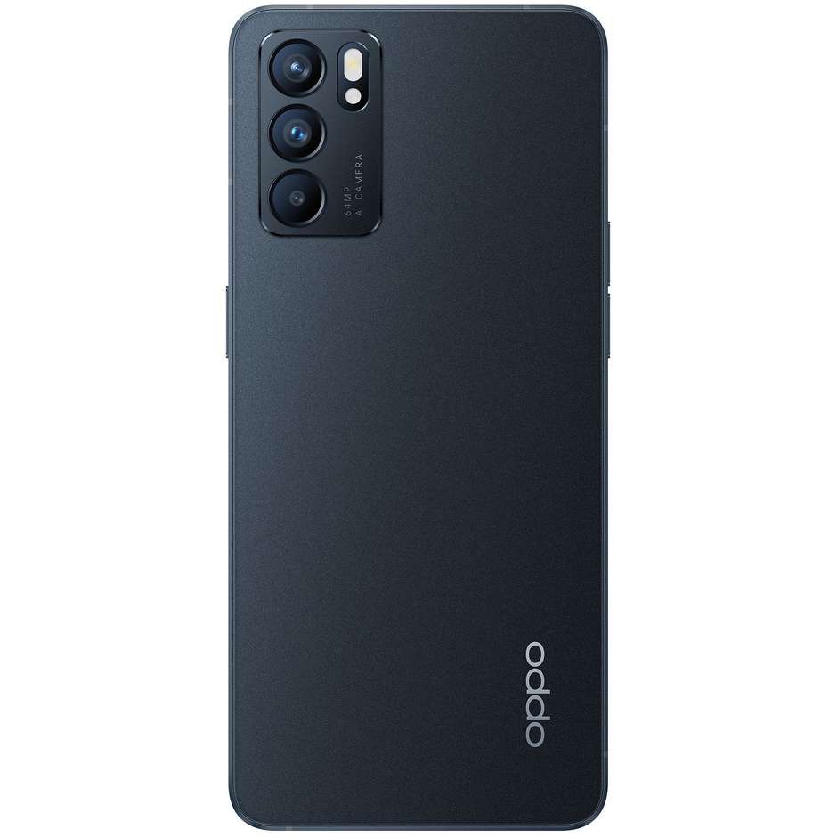 Oppo Reno6 5G Smartphone 6,43" FHD+ Ram 8 GB Memoria 128 GB ColorOS 11.3 colore Stellar Black