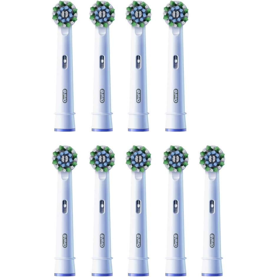 Oral-B CrossAction, 9 testine di ricambio bianche