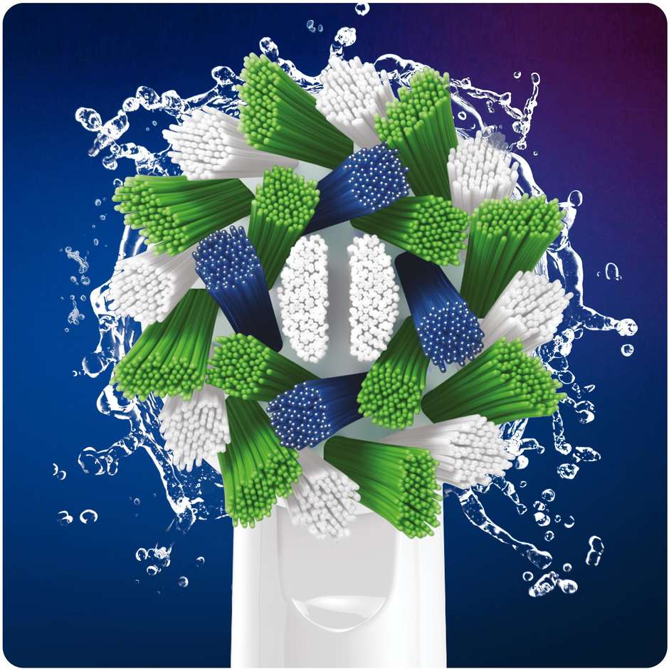 Oral-B CrossAction CleanMaximiser, 9 testine di ricambio bianche