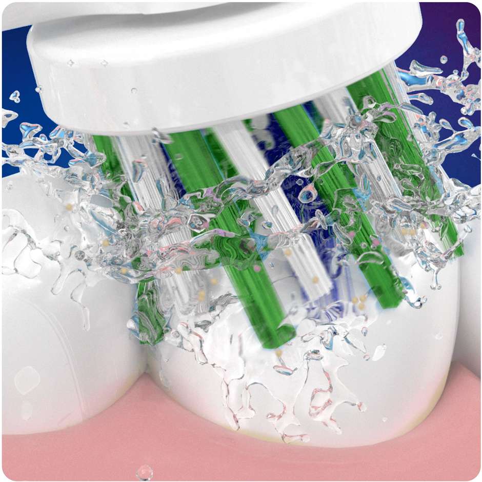 Oral-B CrossAction CleanMaximiser, 9 testine di ricambio bianche