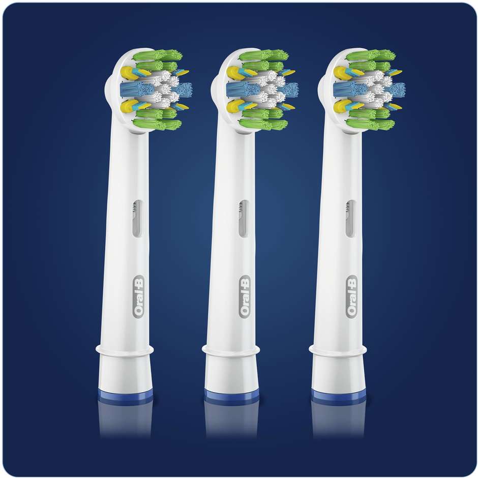 Oral-B FlossAction CleanMaximiser, 3 testine di ricambio con setole MicroPulse