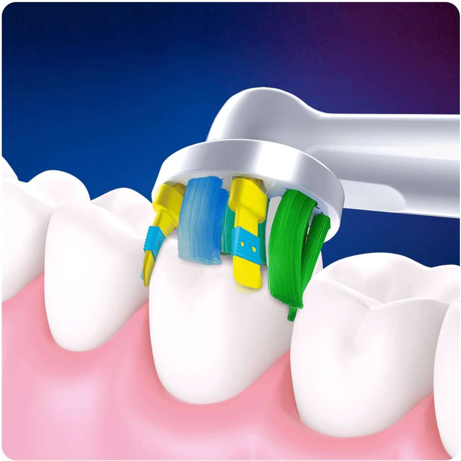 Oral-B FlossAction CleanMaximiser, 3 testine di ricambio con setole MicroPulse