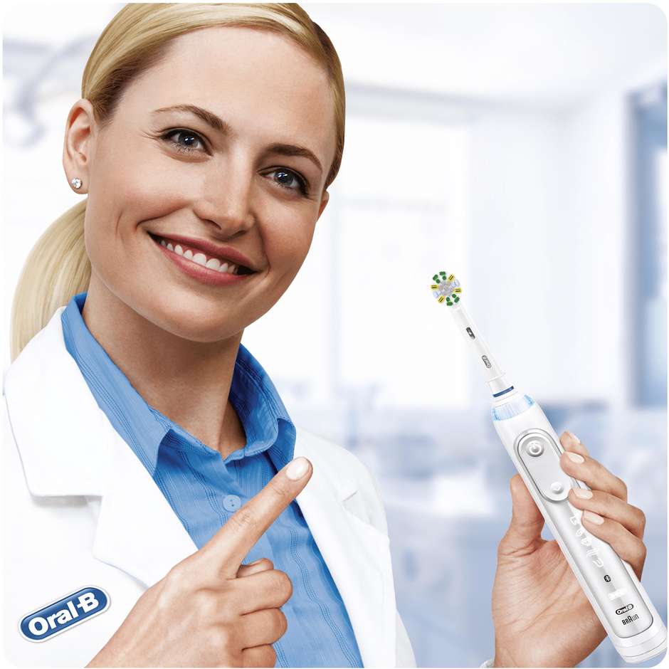Oral-B FlossAction CleanMaximiser, 3 testine di ricambio con setole MicroPulse