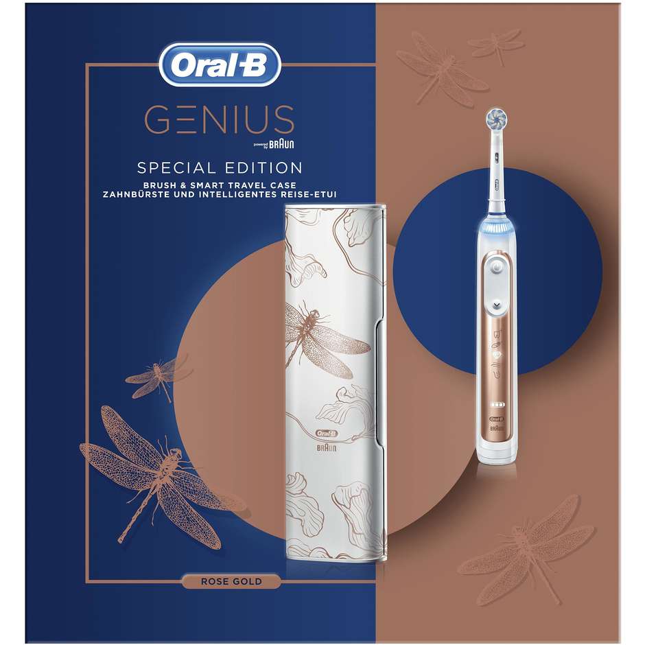 Oral-B Genius Edizione Speciale spazzolino elettrico Bluetooth oro rosa e bianco