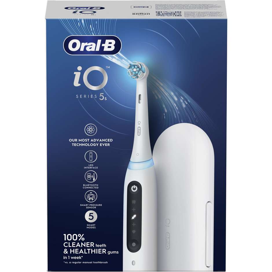 Oral-B IO 5 WHITES Spazzolino elettrico Adulto Colore Bianco