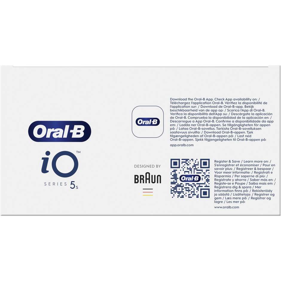Oral-B IO 5 WHITES Spazzolino elettrico Adulto Colore Bianco