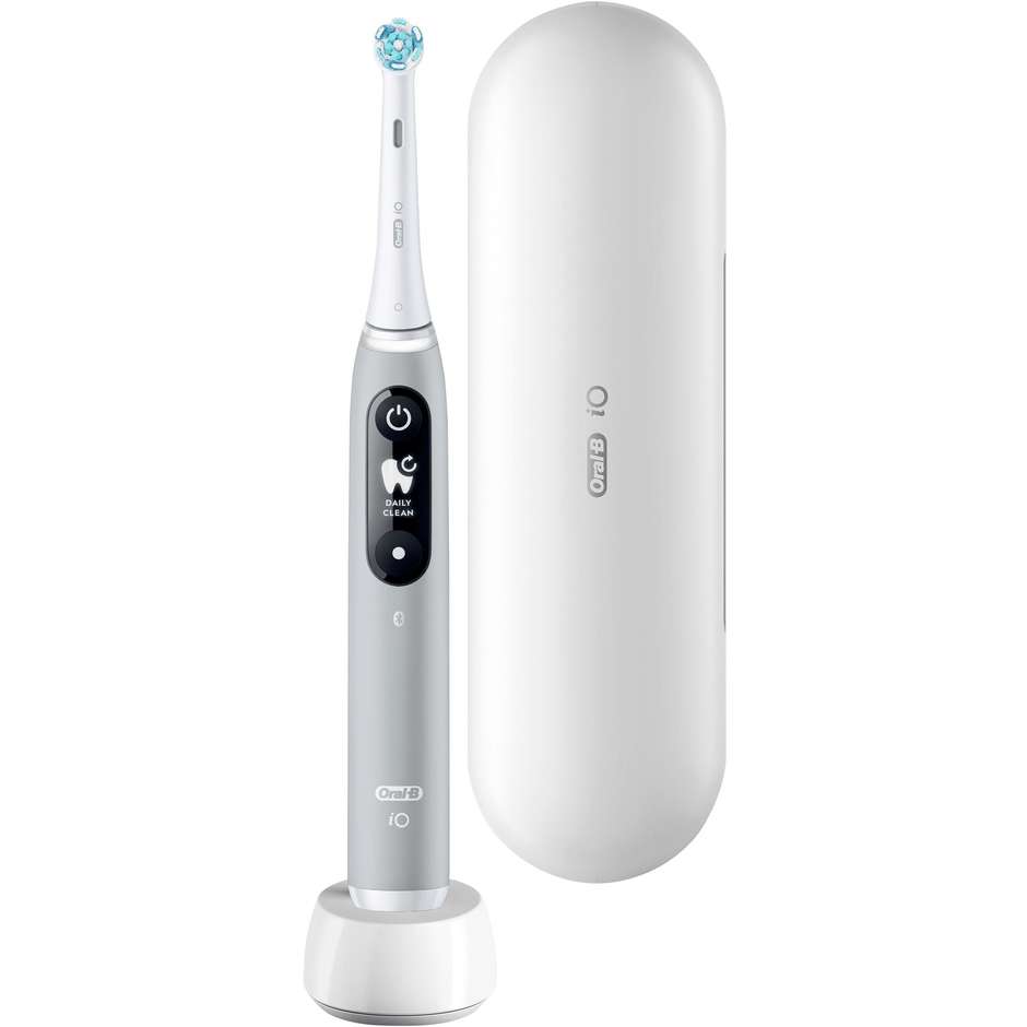 Oral-B iO 6 spazzolino elettrico Grey Opal con 5 modalità e Bluetooth
