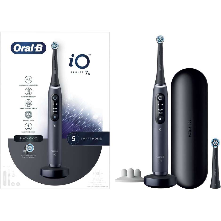 Oral-B iO 7 Spazzolino Elettrico + Accessori Ricaricabile Colore Nero