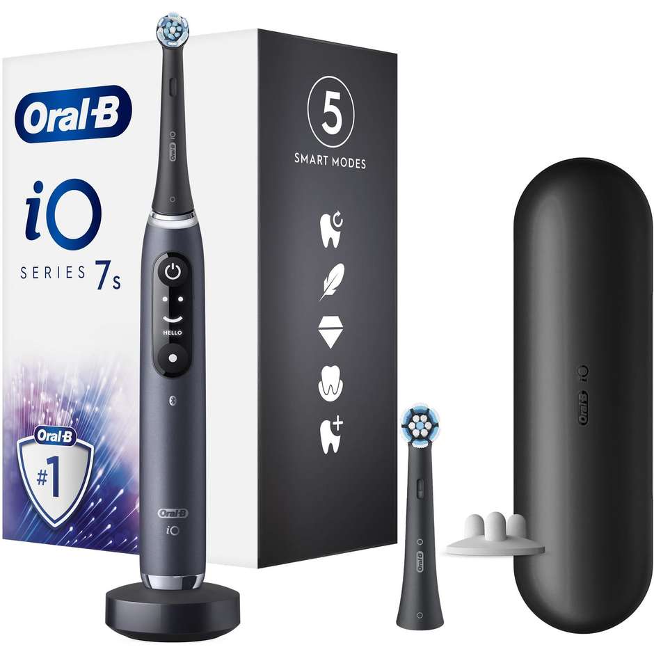 Oral-B iO 7 Spazzolino Elettrico + Accessori Ricaricabile Colore Nero