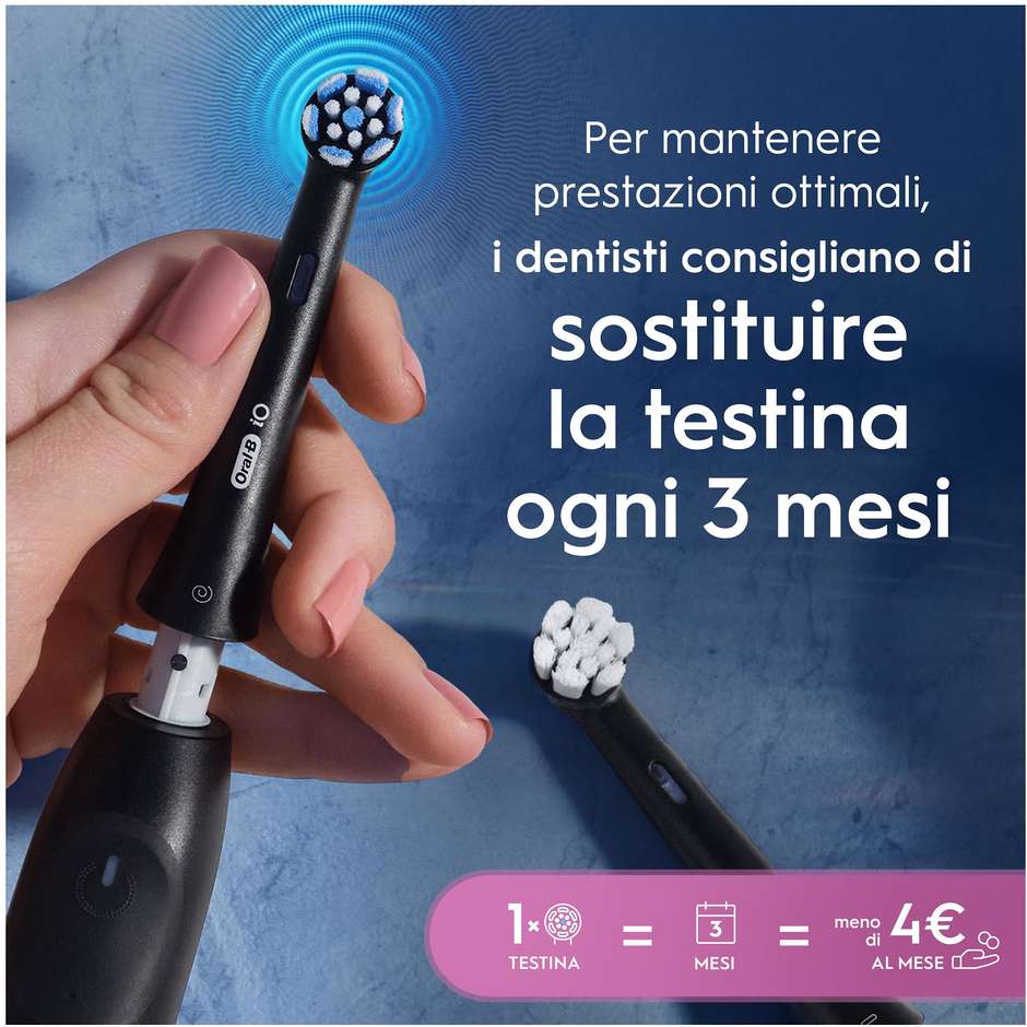 Oral-B iO Gentle Care, 2 testine di ricambio nere