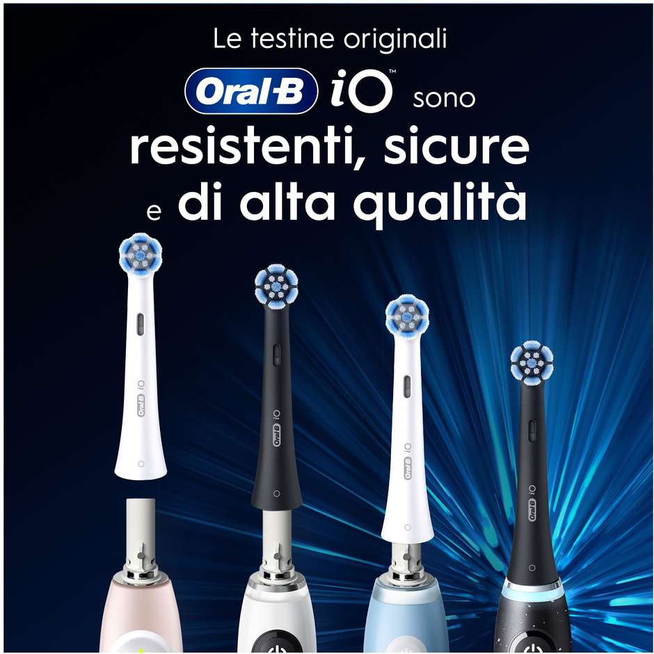 Oral-B iO Gentle Care Testine di ricambio 3 pezzi Bianche