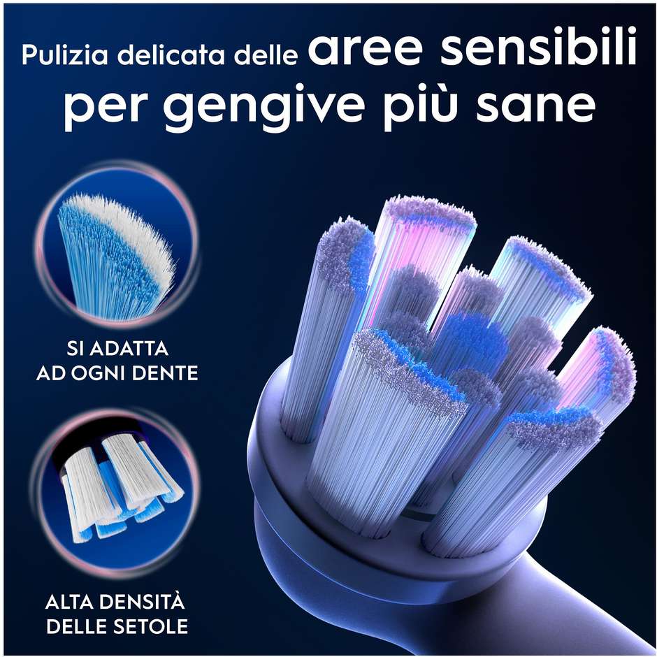 Oral-B iO Gentle Care Testine di ricambio 3 pezzi Bianche