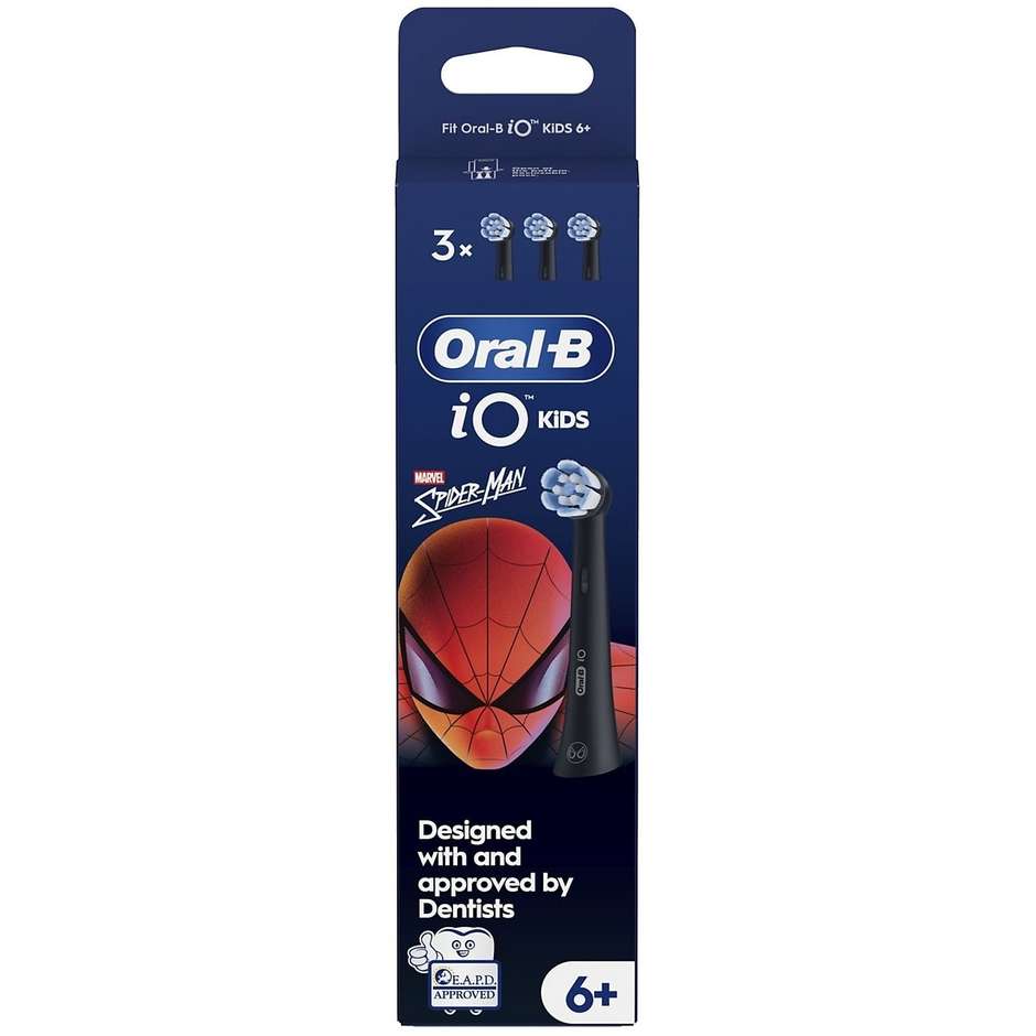 Oral-B iO Kids 6+ Spider-Man Testine Ricambio 3 pz