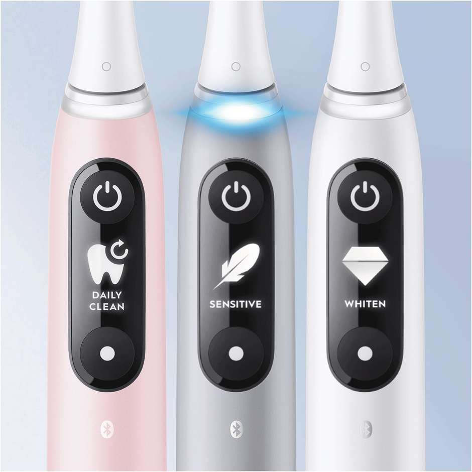 Oral-B iO Series 6 Spazzolino Elettrico Magnetico con Display Interattivo Grigio Opale
