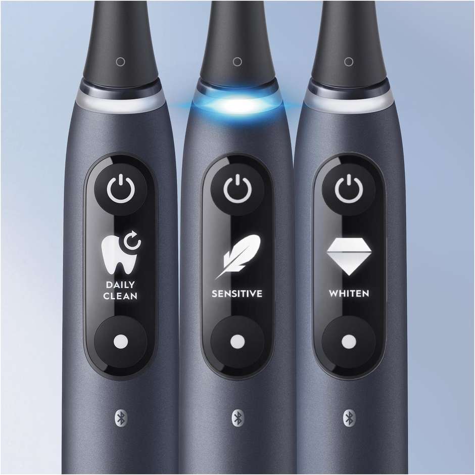 Oral-B iO Series 7 Spazzolino Elettrico Magnetico con Display Interattivo e Custodia Nero