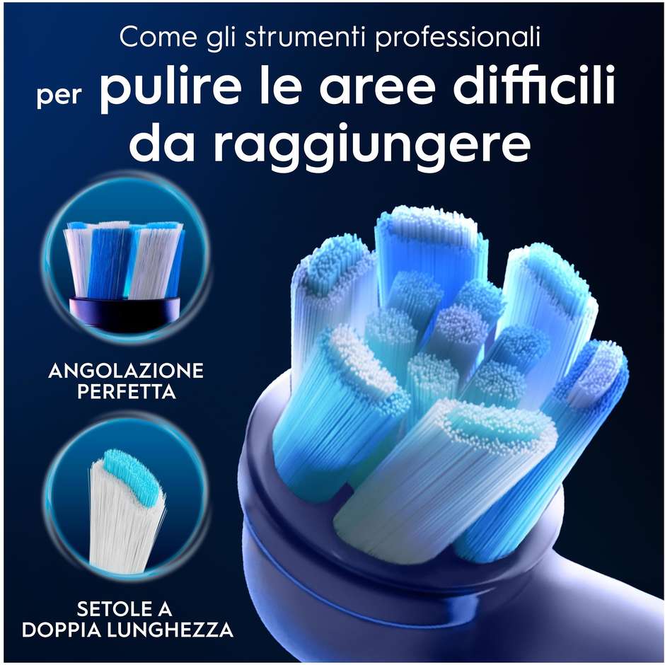 Oral-B iO Ultimate Clean Testine di ricambio bianche 3 pezzi