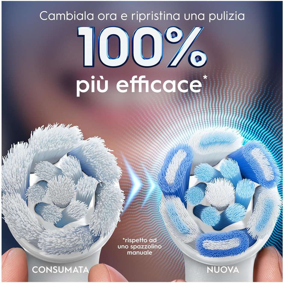 Oral-B iO Ultimate Clean Testine di ricambio bianche 3 pezzi