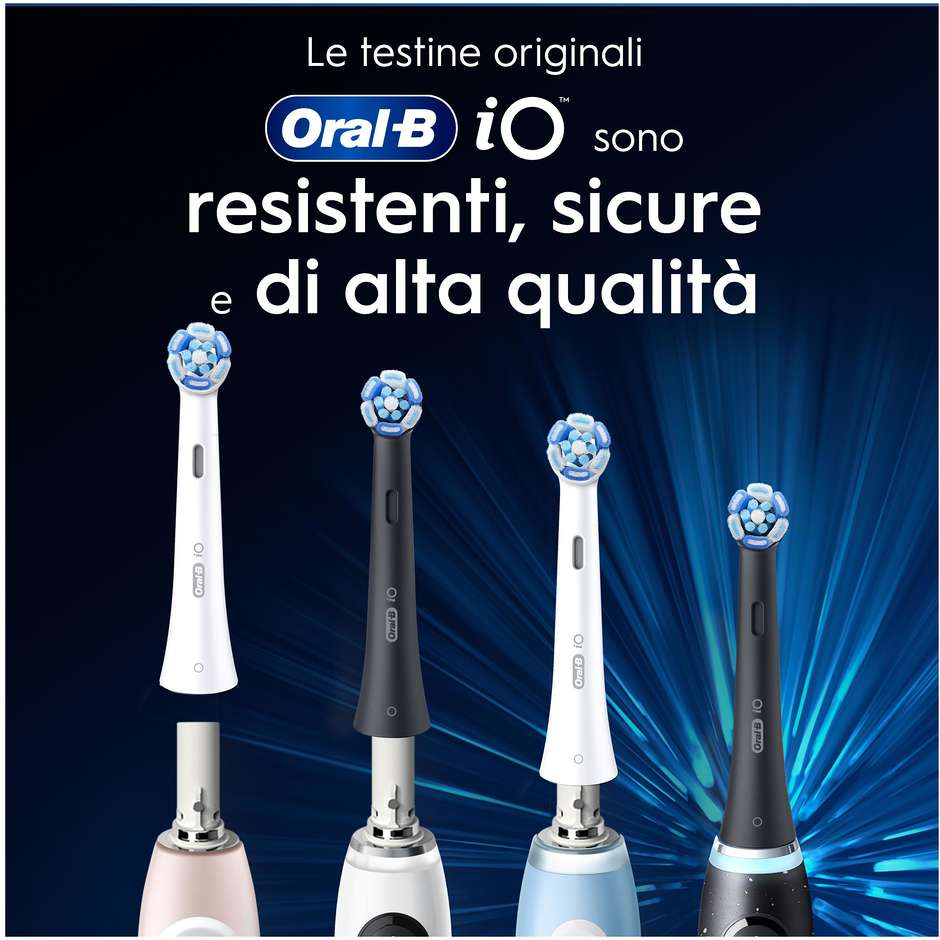 Oral-B iO Ultimate Clean Testine di ricambio nere 3 pezzi