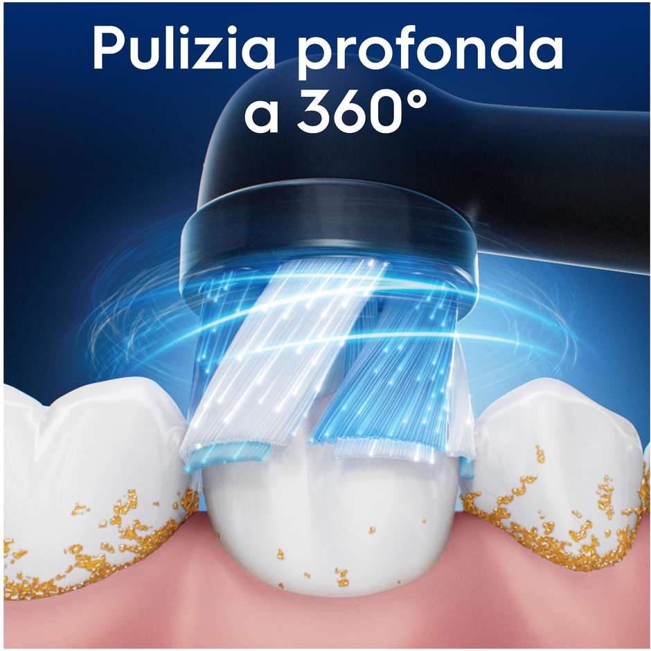 Oral-B iO Ultimate Clean Testine di ricambio nere 3 pezzi