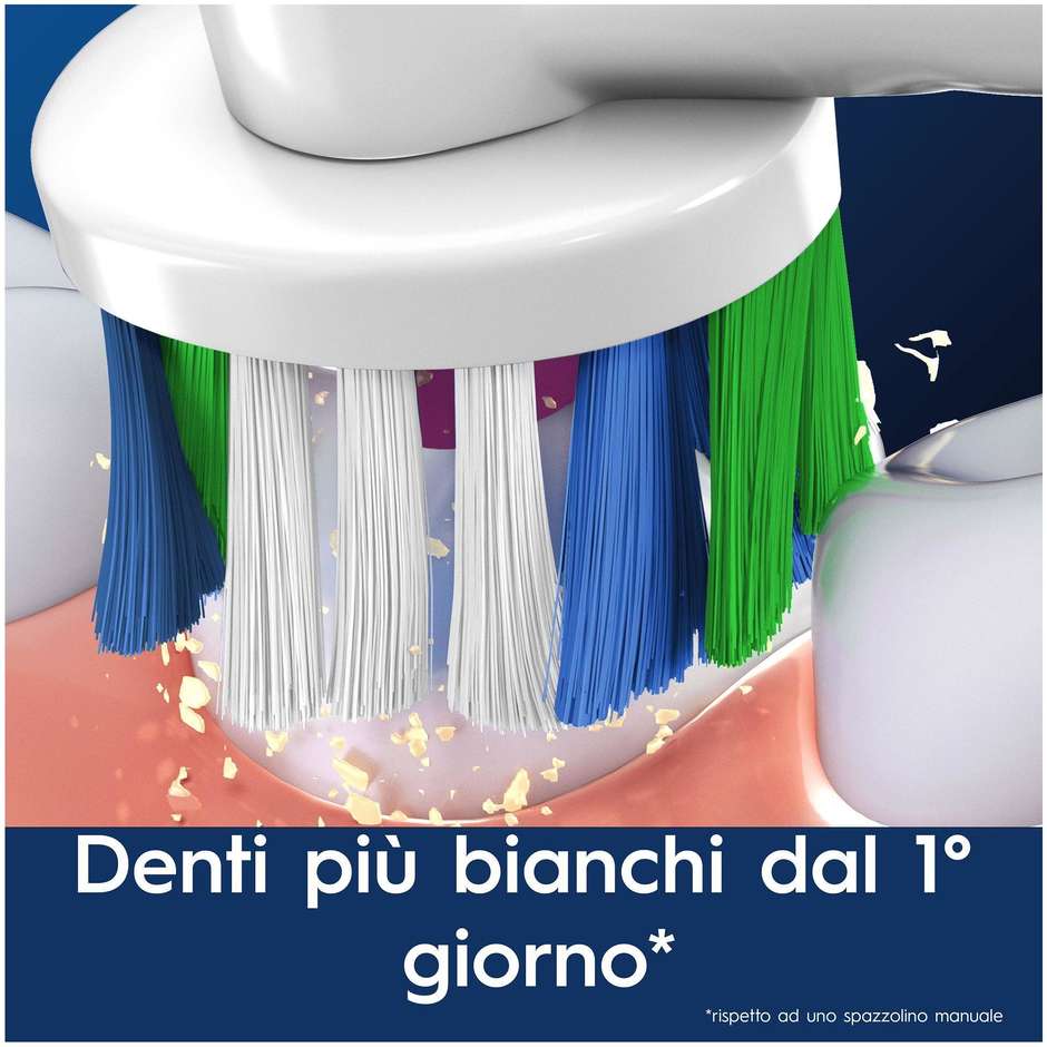 Oral-B Pro 3D White, 3 testine di ricambio bianche