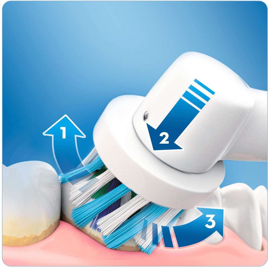 Oral-B PRO 700 3D White Spazzolino elettrico rotante e oscillante colore blu e bianco