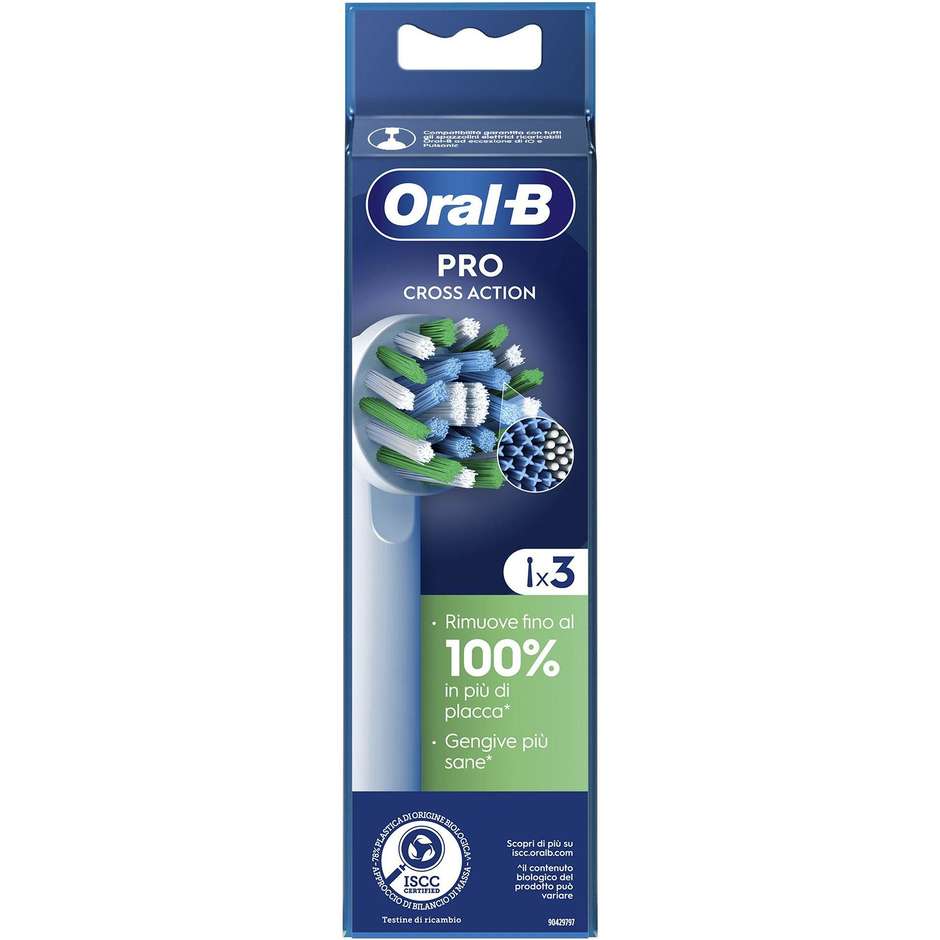 Oral-B Pro Cross Action 3 pz Colore Bianco