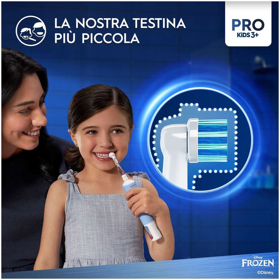 Oral-B Pro Kids Spazzolino Elettrico Ricaricabile per Bambini 3+ Azzurro