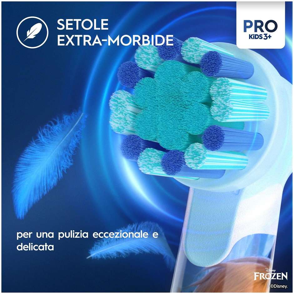 Oral-B Pro Kids Spazzolino Elettrico Ricaricabile per Bambini 3+ Azzurro
