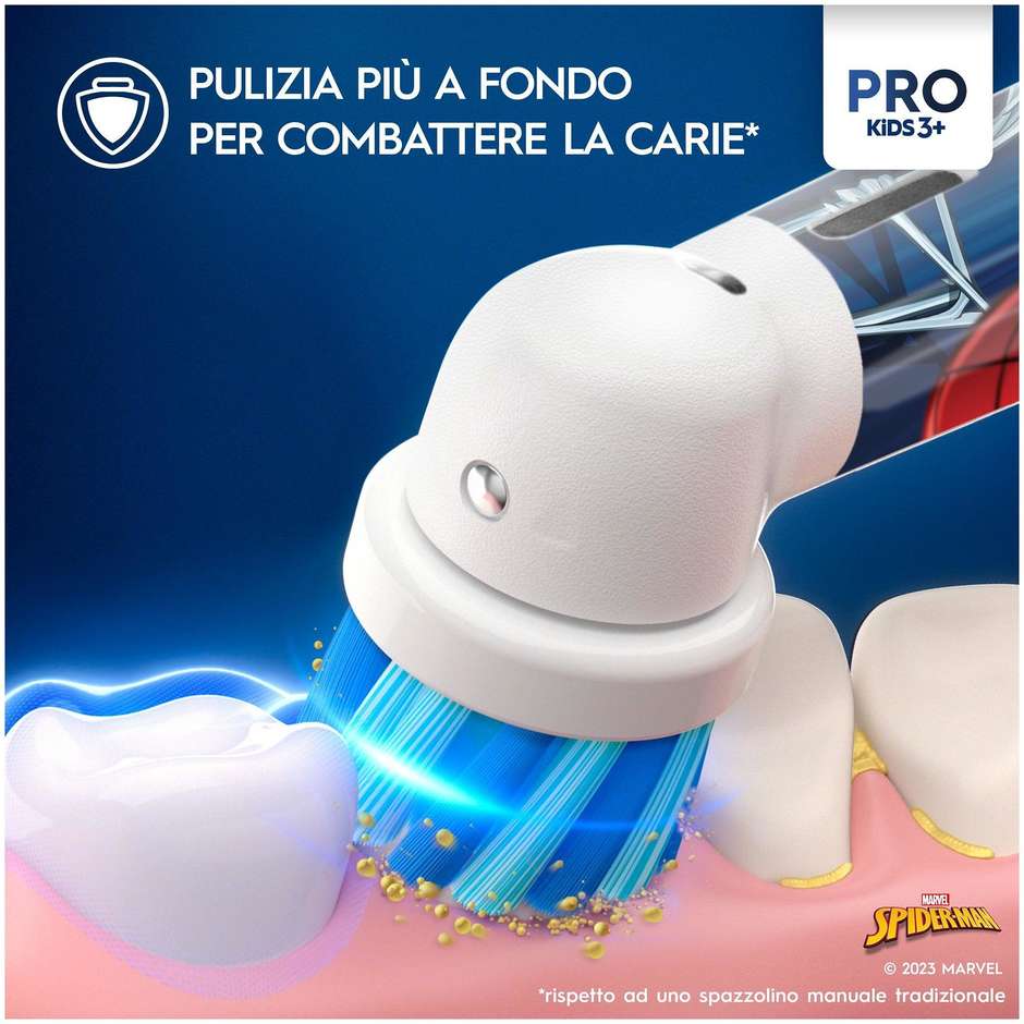Oral-B Pro Kids Spazzolino Elettrico Ricaricabile per Bambini Disney Frozen con Custodia