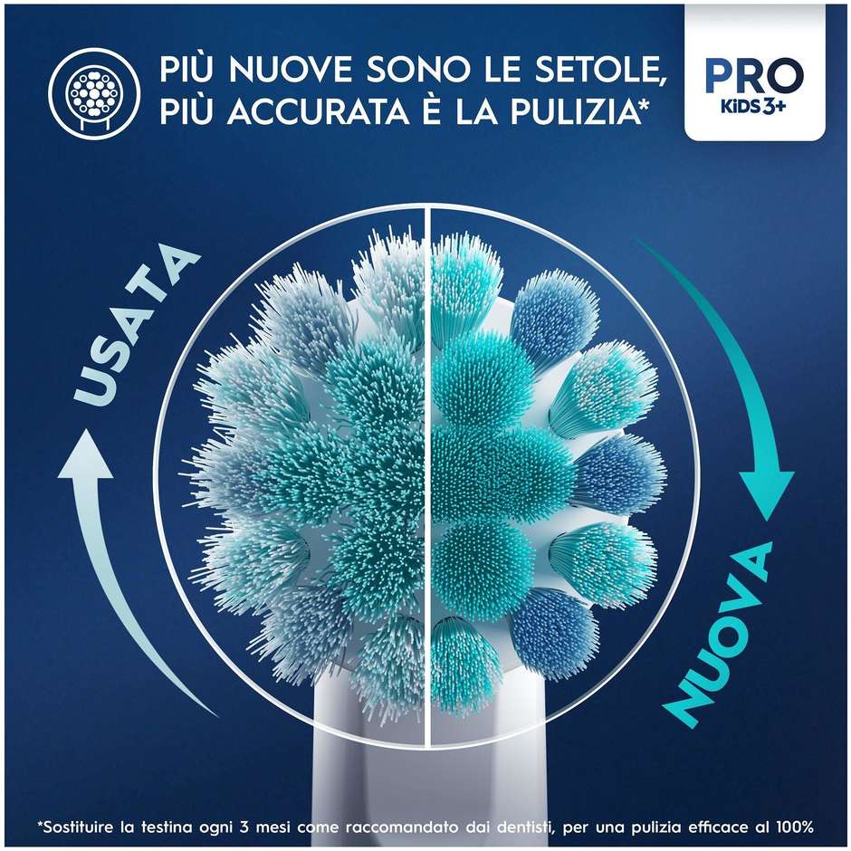 Oral-B Pro Kids Spazzolino Elettrico Ricaricabile per Bambini Disney Frozen con Custodia