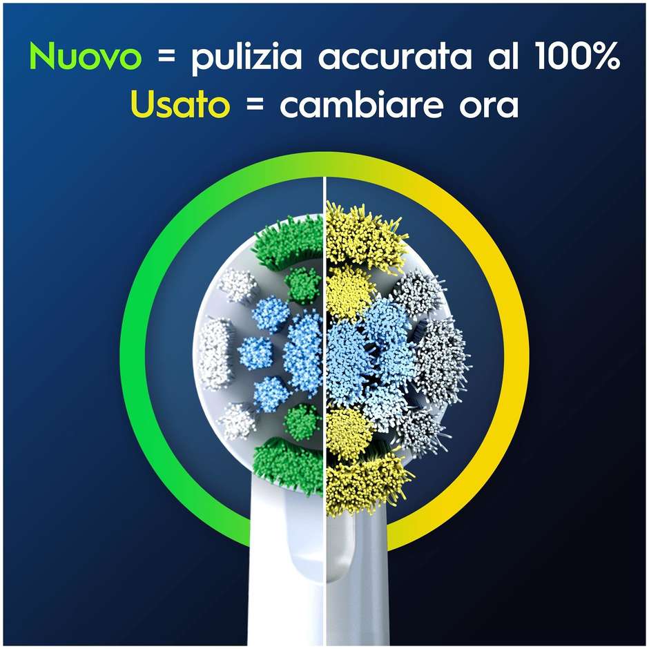 Oral-B Pro Precision Clean, 3 testine di ricambio bianche