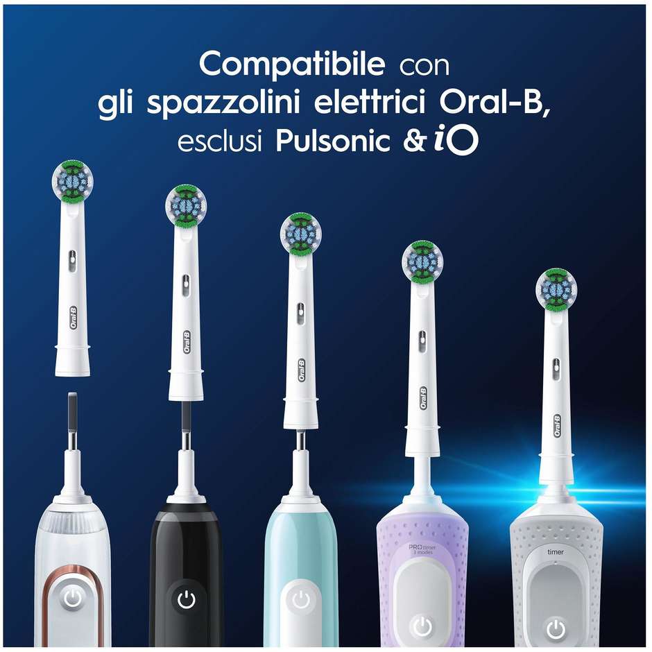 Oral-B Pro Precision Clean, 3 testine di ricambio bianche