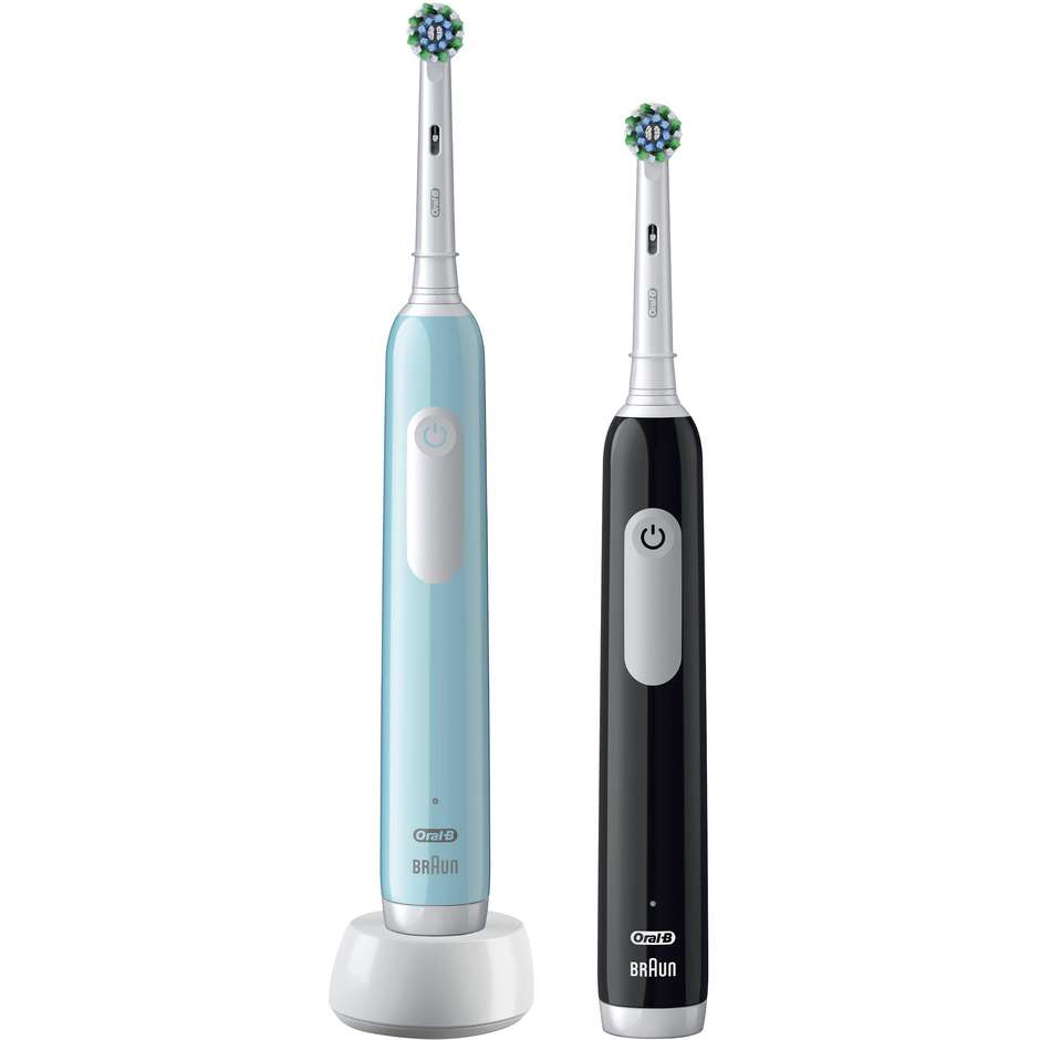 Oral-B PRO1CRSDUO, 2 spazzolini rotanti-oscillanti con 2 testine