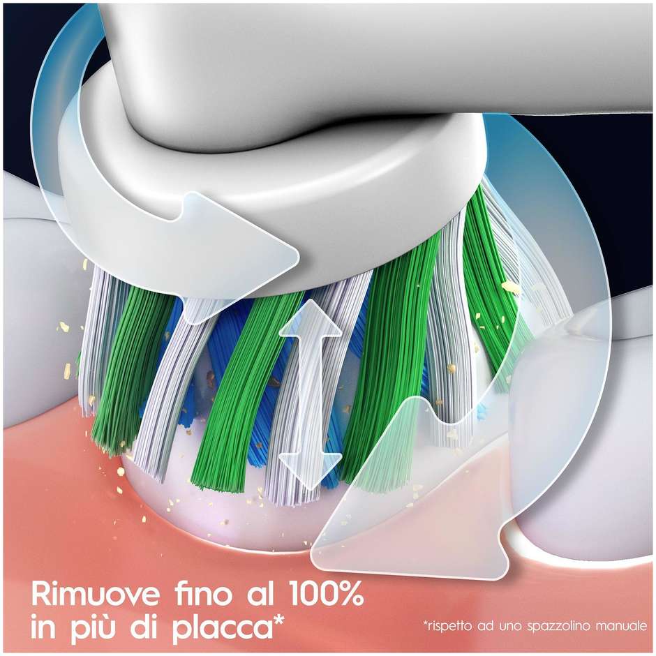 Oral-B Series 1 Spazzolino Elettrico Ricaricabile con Testina CrossAction Turchese