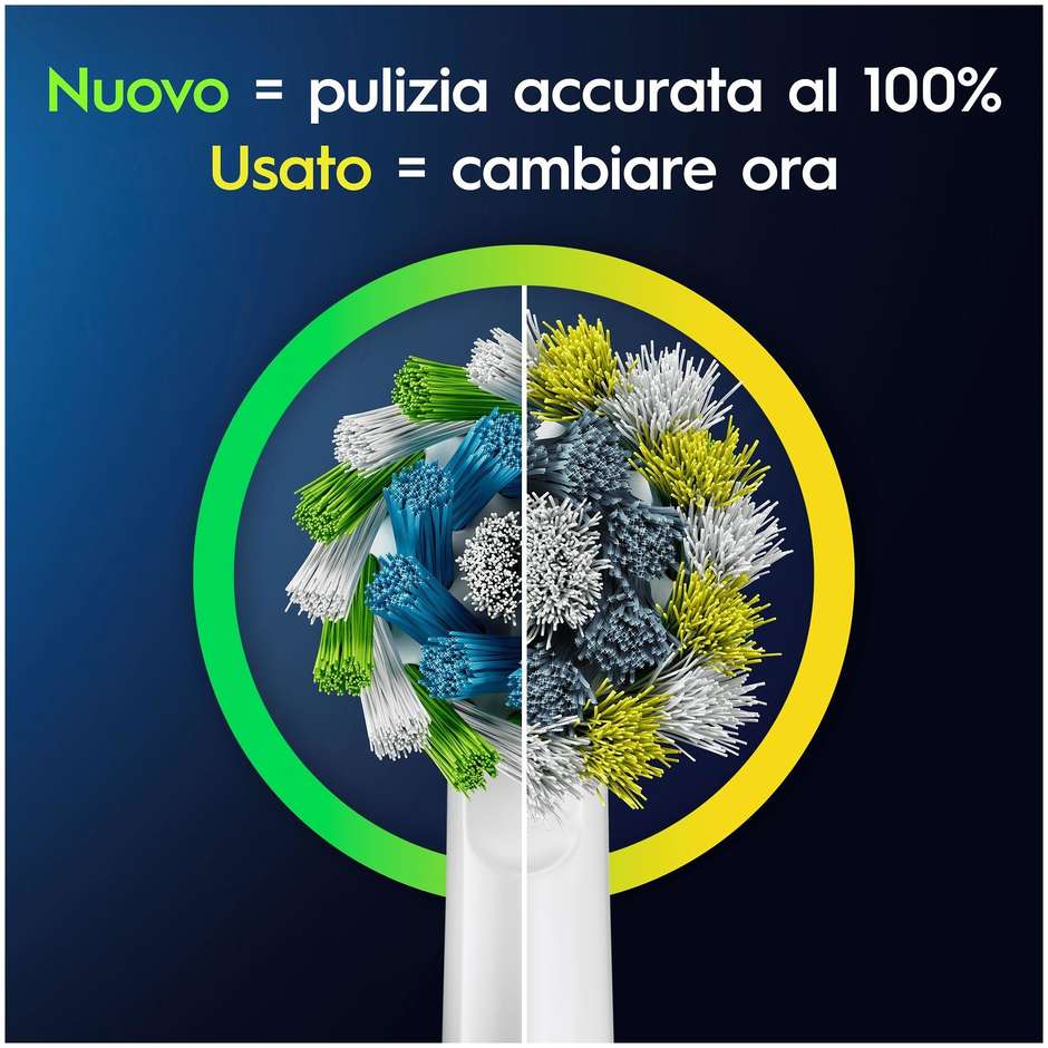 Oral-B Spazzolino Elettrico Ricaricabile Series 1 Colore Nero + 2 Testine di Ricambio, 1 Spazzolino