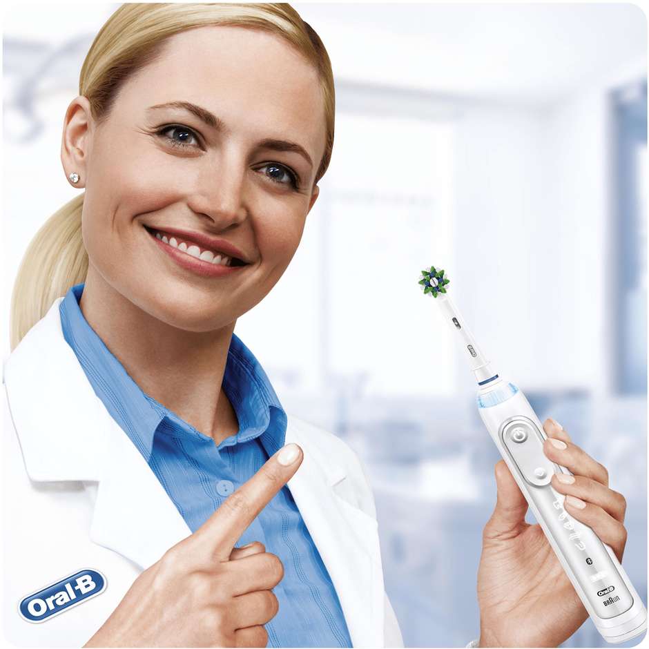 Oral-B Testine di Ricambio CrossAction EB50 Confezione da 3 Pezzi con Setole Angolate 16°